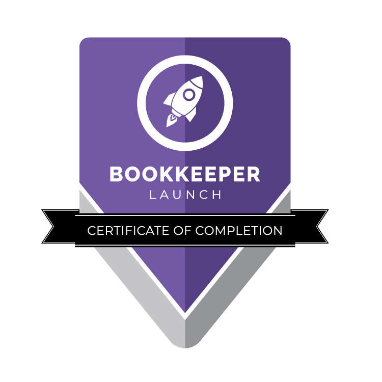 Bookkeeper Launch Certificate of Completion - Professional Bookkeeping Chattanooga TN
